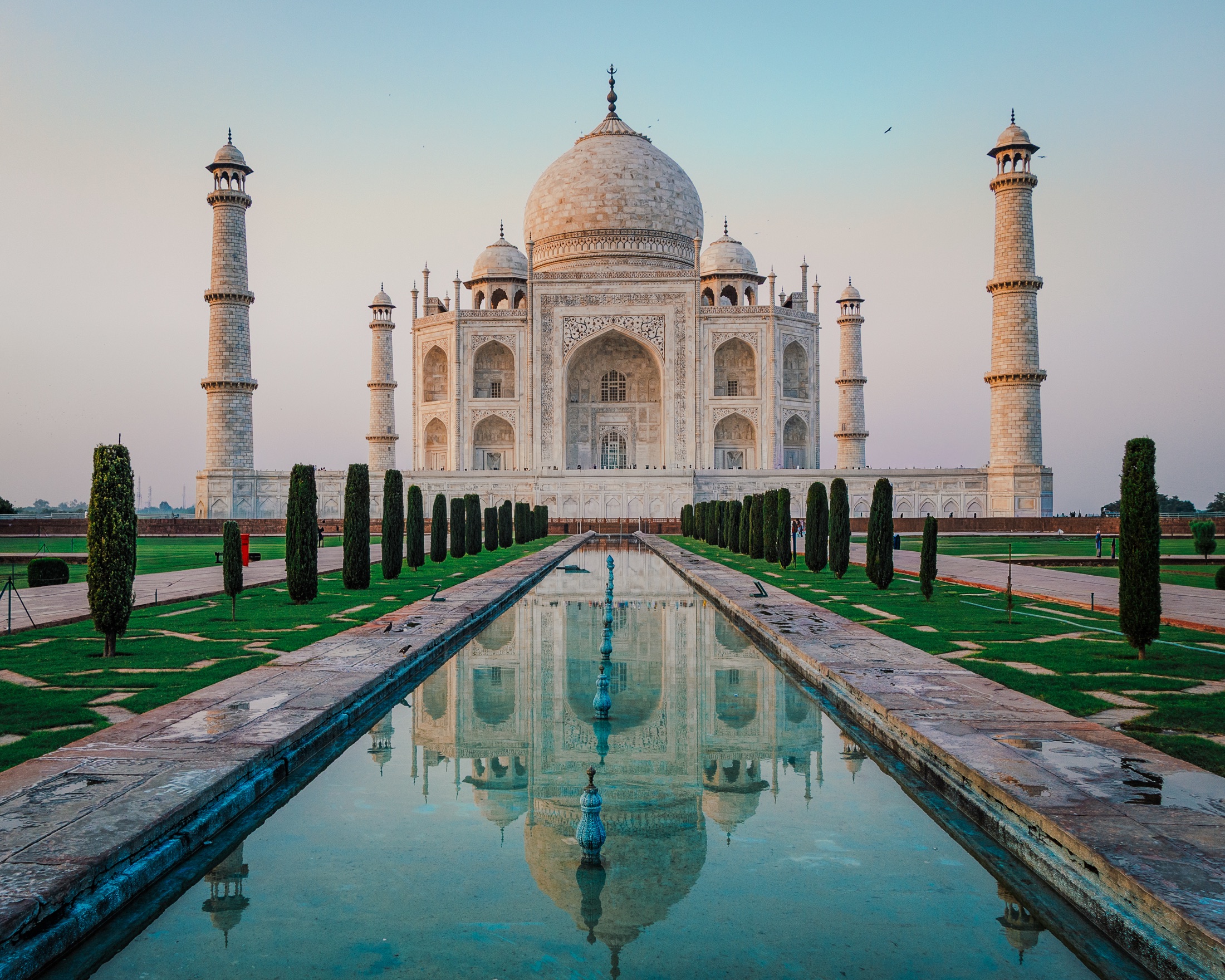 Taj Mahal and its reflection in the water
